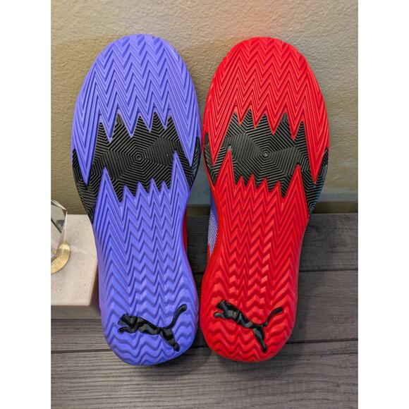 Puma Scoot Zeros Pred Men's Basketball Dark Amethyst/Red 310354-01 Size 13 - Picture 7 of 8